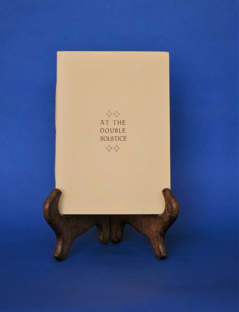 Item #BBS-2001063 At the Double Solstice Chapbook (December 1986). Gregory Benford.