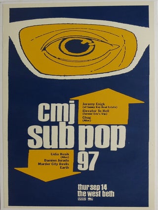 Item #BBS-2014561 CMJ Sub Pop 97 - Music Festival Event Poster