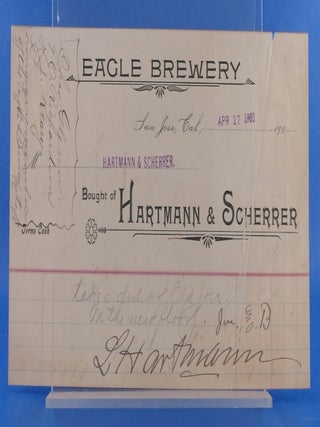 Invitation to Eagle Brewery employees (April 17, 1902