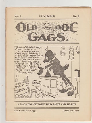 Item #CORV-BBC-0K95711 Old Doc Gags (Nov 1920, Vol.1, # 4). The ‘Reprint’ Publishing...
