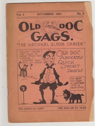 Item #CORV-BBC-0K95712 Old Doc Gags (Nov 1921, Vol. 2, # 5). The ‘Reprint’ Publishing...