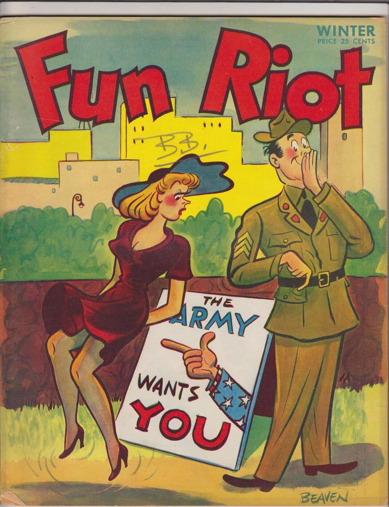 Item #CORV-BBC-0K96134 Fun Riot (Winter 1944, Vol. 1, # 2). Inc Baffling Mysteries.