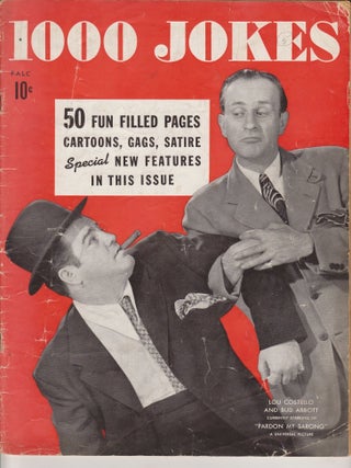 Item #CORV-BBC-0K96336 1000 Jokes (Fall 1942, # 24). Dell Publishing Co